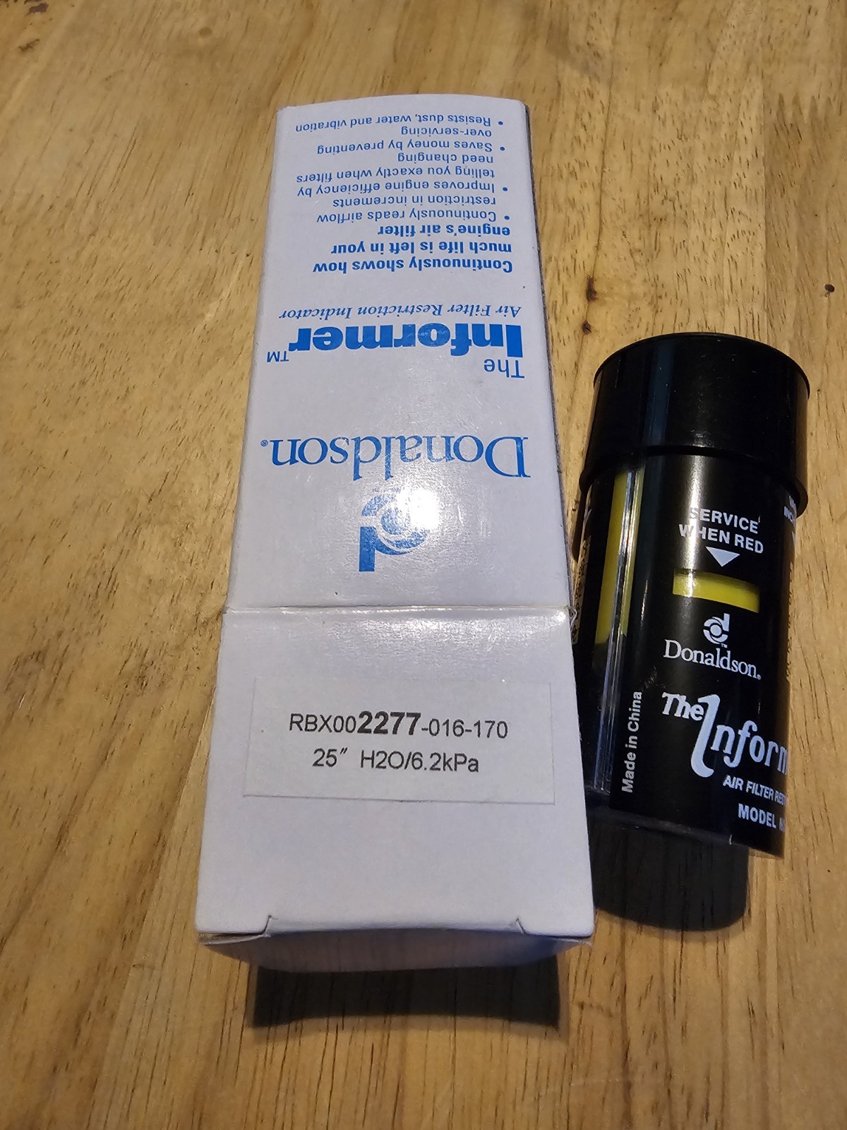 1Pcs New RBX 002277 Visual Differential Pressure Indicator RBX002277 Donaldson