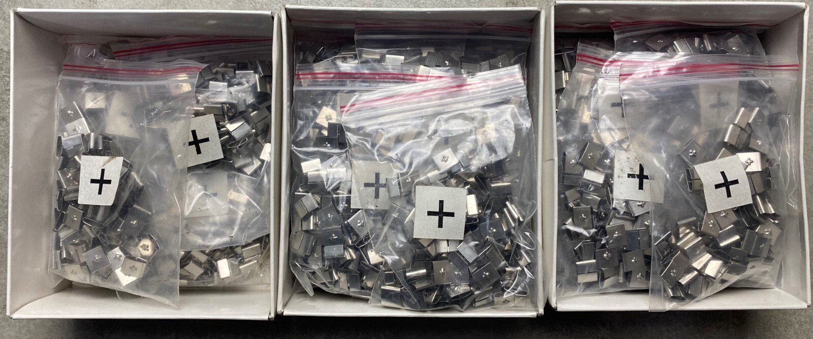 HAYATA ID-+, Stainless Steel Cable Marker 316SS, Symbol “+” , 100 Pc’s Pkt