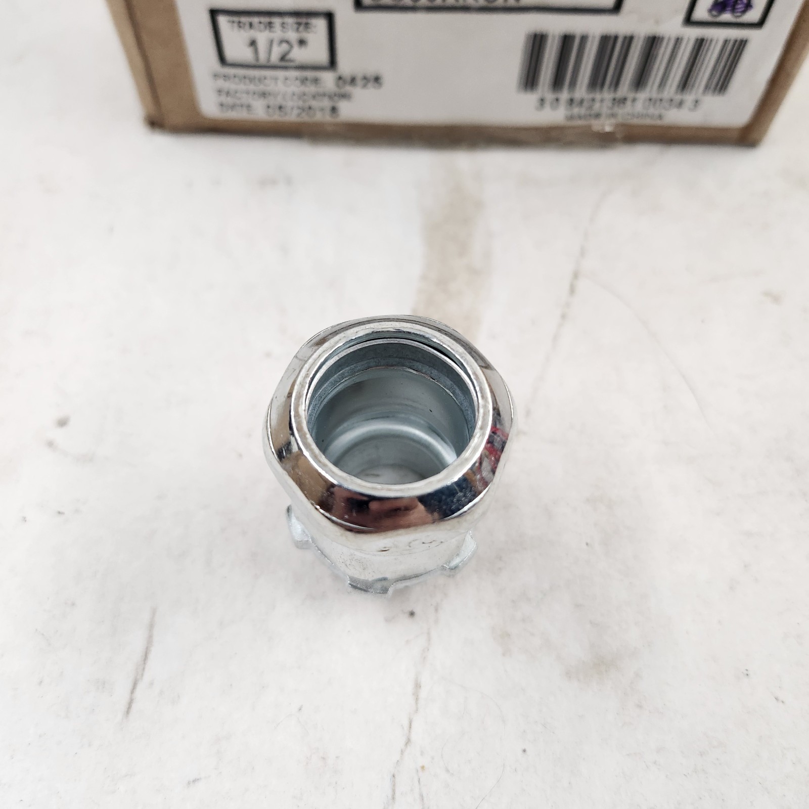 KONKORE CC50RKON, 1/2″, Steel, Non-Insulated, Compression, EMT Connector , 34 pc