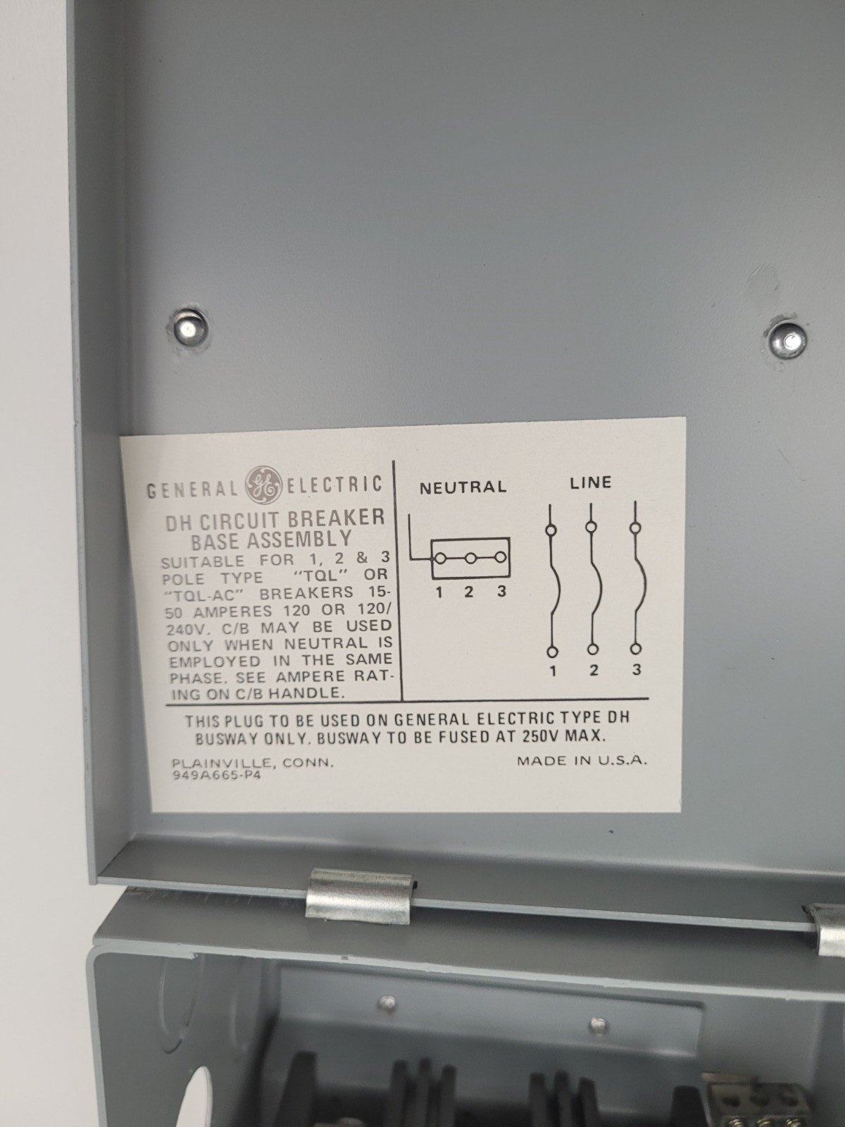 DFPTEX4G GE Breaker style Bus Plug for DH Busway 70A Breaker – Next Day Option