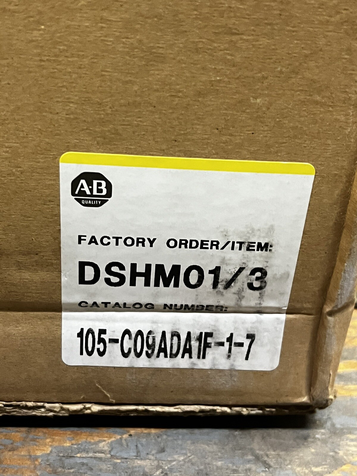 ALLEN BRADLEY 105-C09ADA1F-1-7