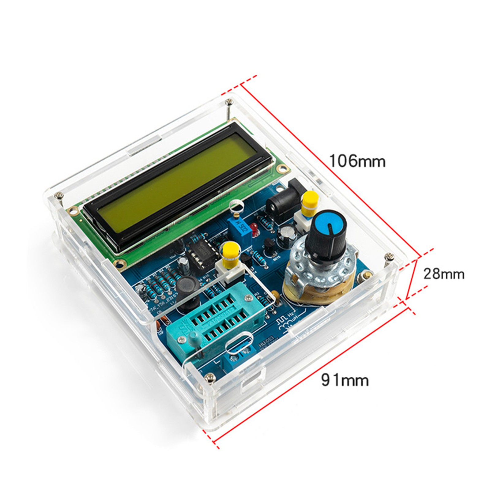 1 Set LCD Digital Screen Inductance Capacitance Meter Frequency Tester DIY Kit