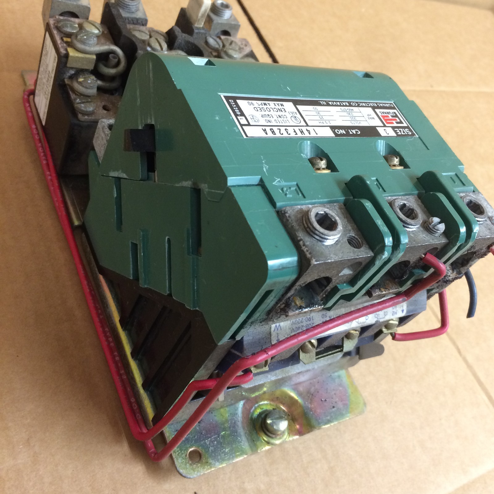 FURNAS 14HF32BA SIZE 3 STARTER / 200/230V COIL / 3PH / 25-50HP 90AMP Max