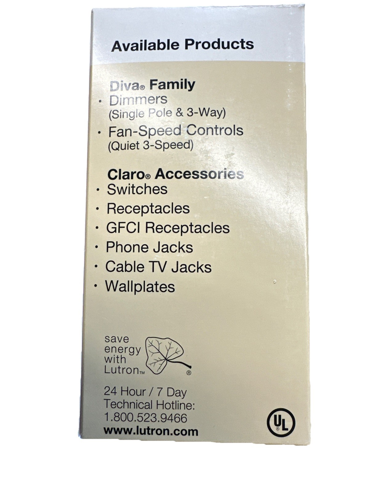 🔴Lutron DV-600P-WH Diva 600W Incandescent / Halogen Single Pole Dimmer‼️White