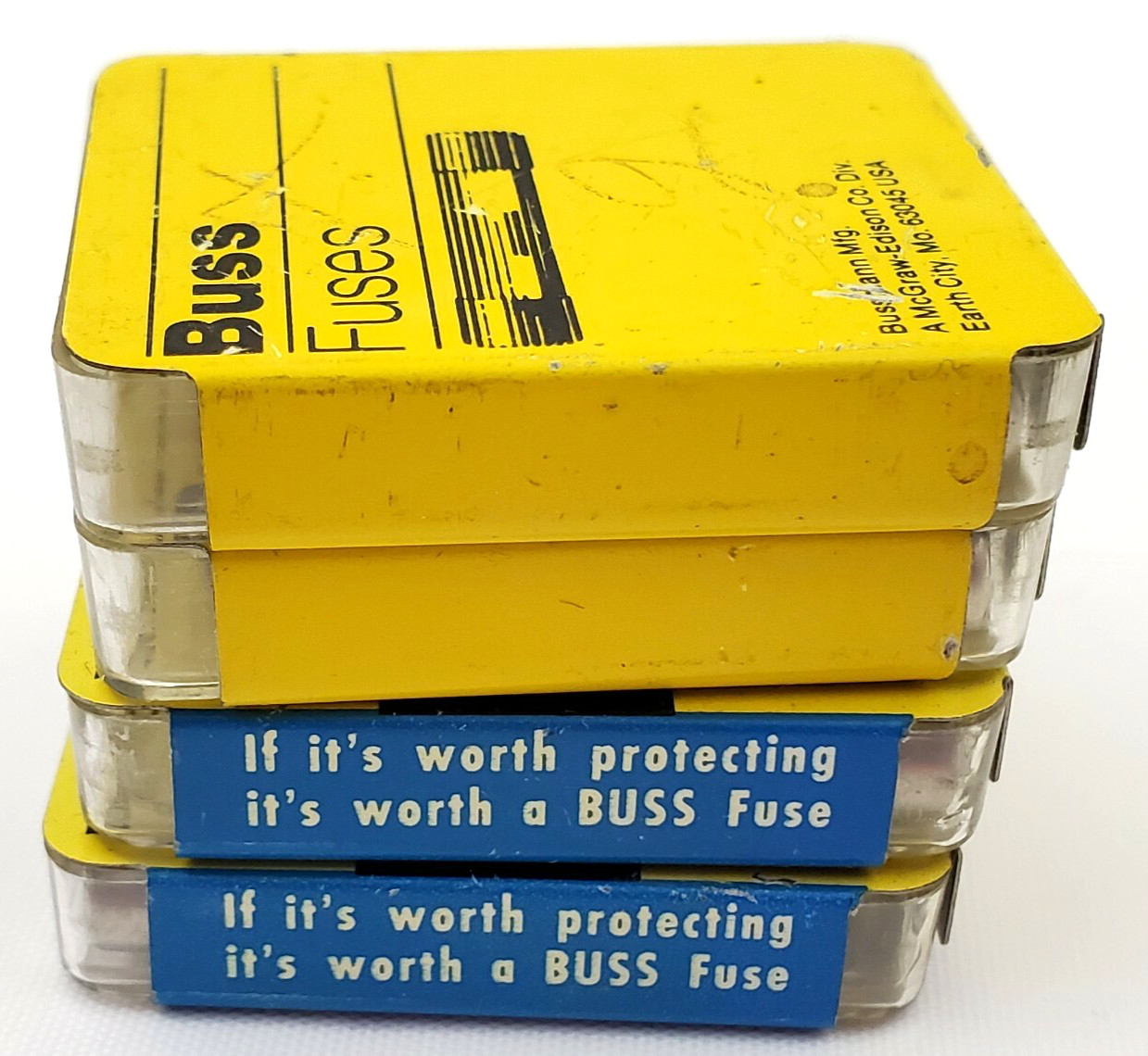 Lot of 17 Bussmann MBO1 Fast Acting 1 Amp 1/4″ x 1-1/4″ Ceramic Fuses Vintage