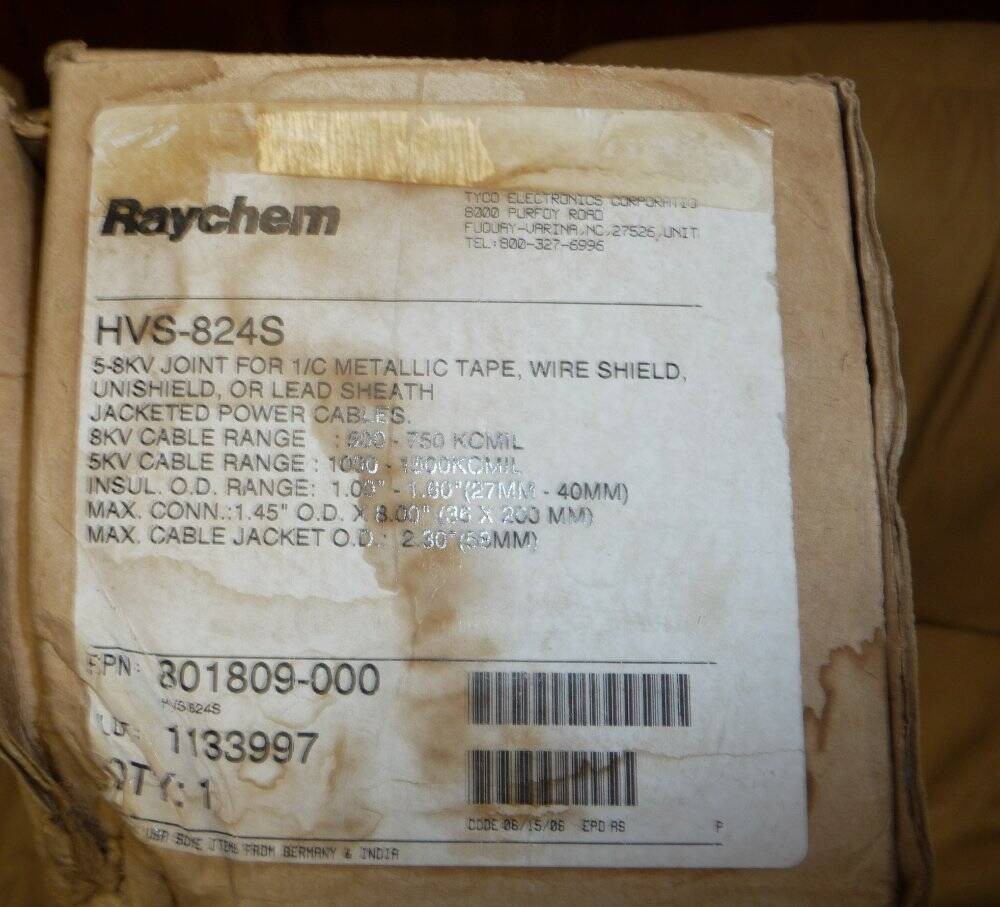 Raychem HVS-824S Insulating Wire Splice Kit & Heat Shrink Tubing New Old Stock