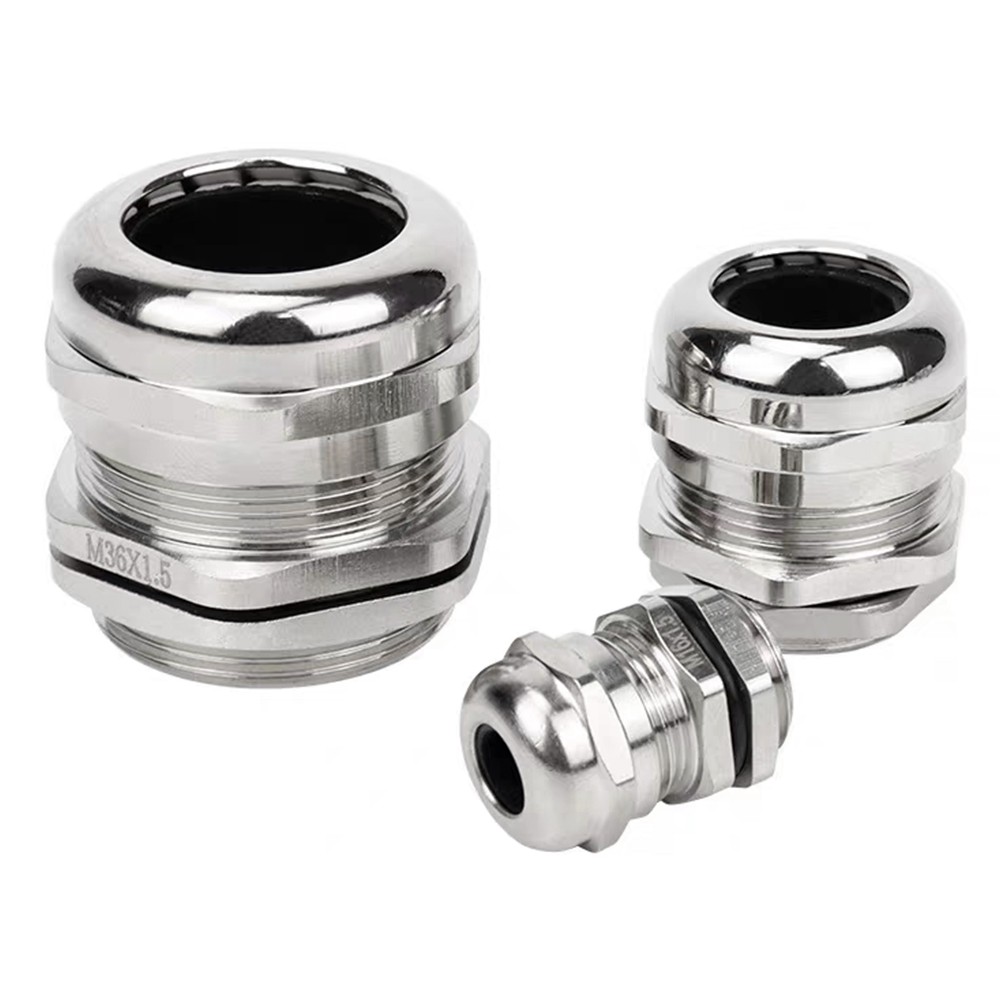 Ip68 Waterproof 304 Stainless Steel Cable Glands Compression Junction M8-M100