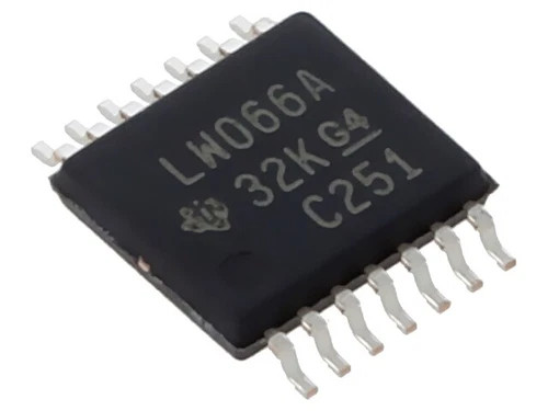 5X SN74LV4066APWR IC: Analog Switch Bilateral Ch: 4 SMD TSSOP14 2-5.5VDC TEX