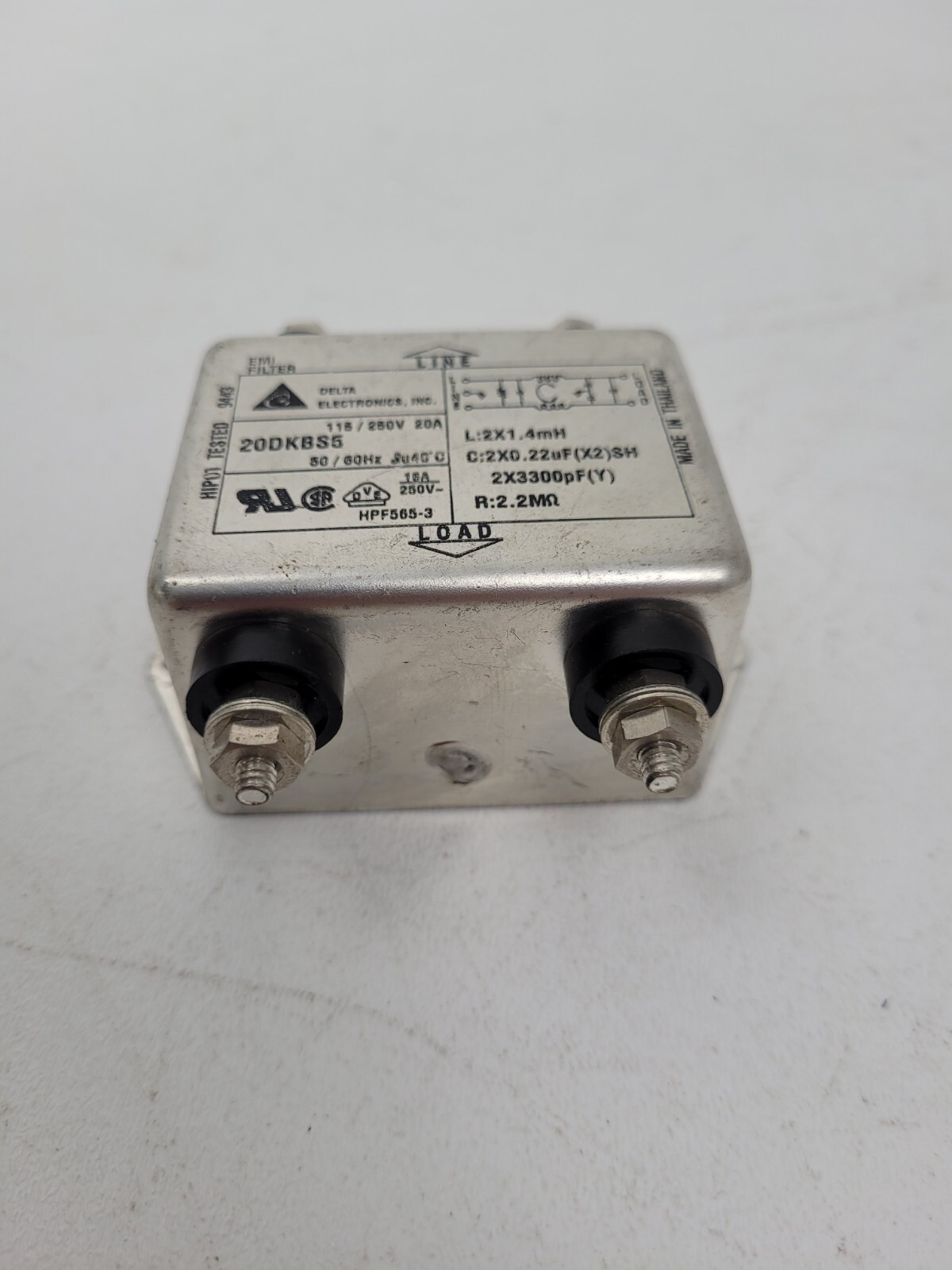 20DKBS5 Delta Electronics 250V 20A Filter Terminal – Next Day Option