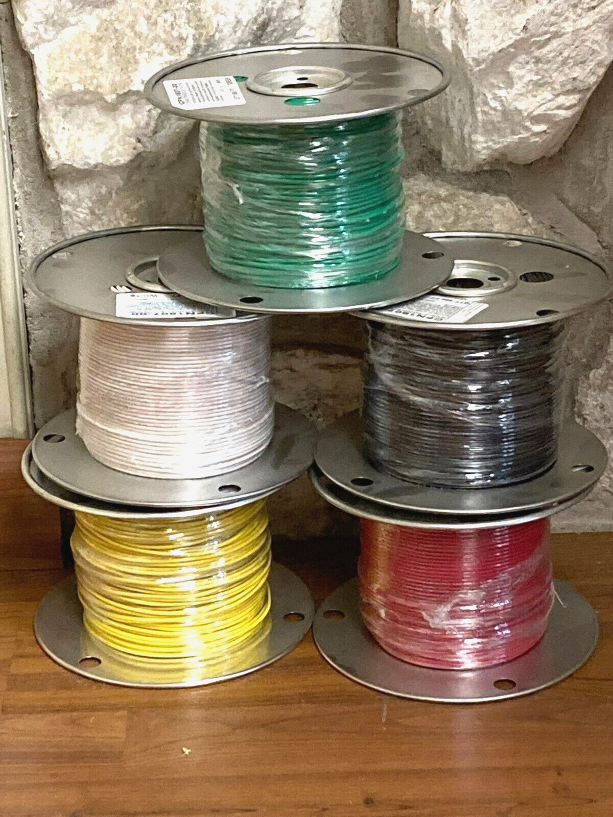 18 AWG STRANDED (7/.0152) BC TFFN 500 FT MADE IN USA BLACK or WHITE