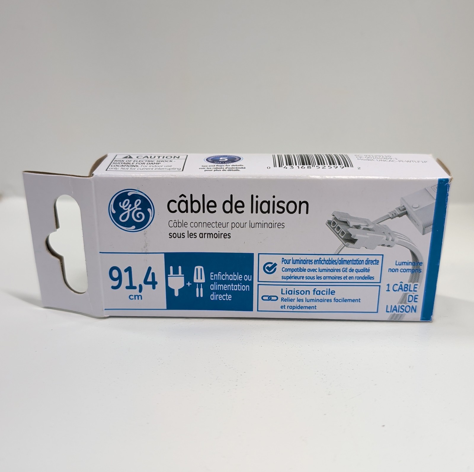 GE 93129110 Linking Connector Cable 36″ For Plug‑In/Direct Wire Undercabinet
