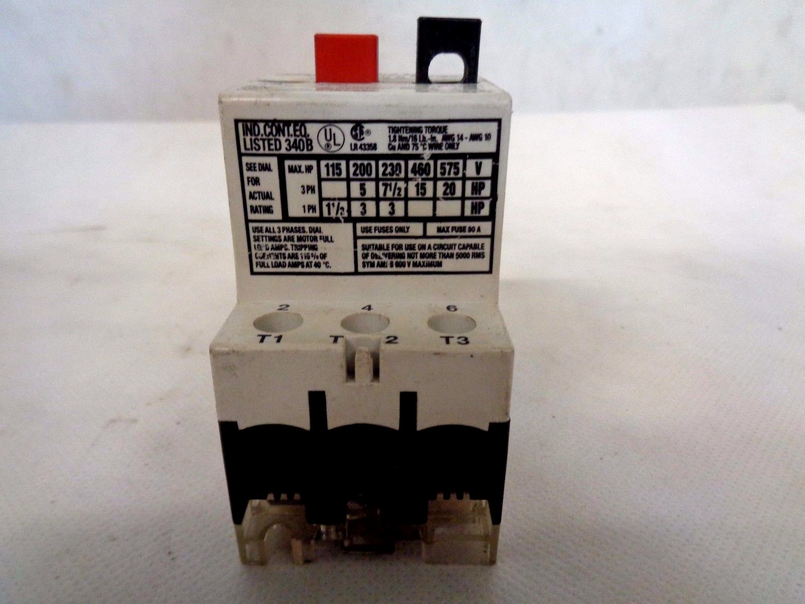 SQUARE D 2520-MP20.0 MANUAL STARTER 20-25 AMP