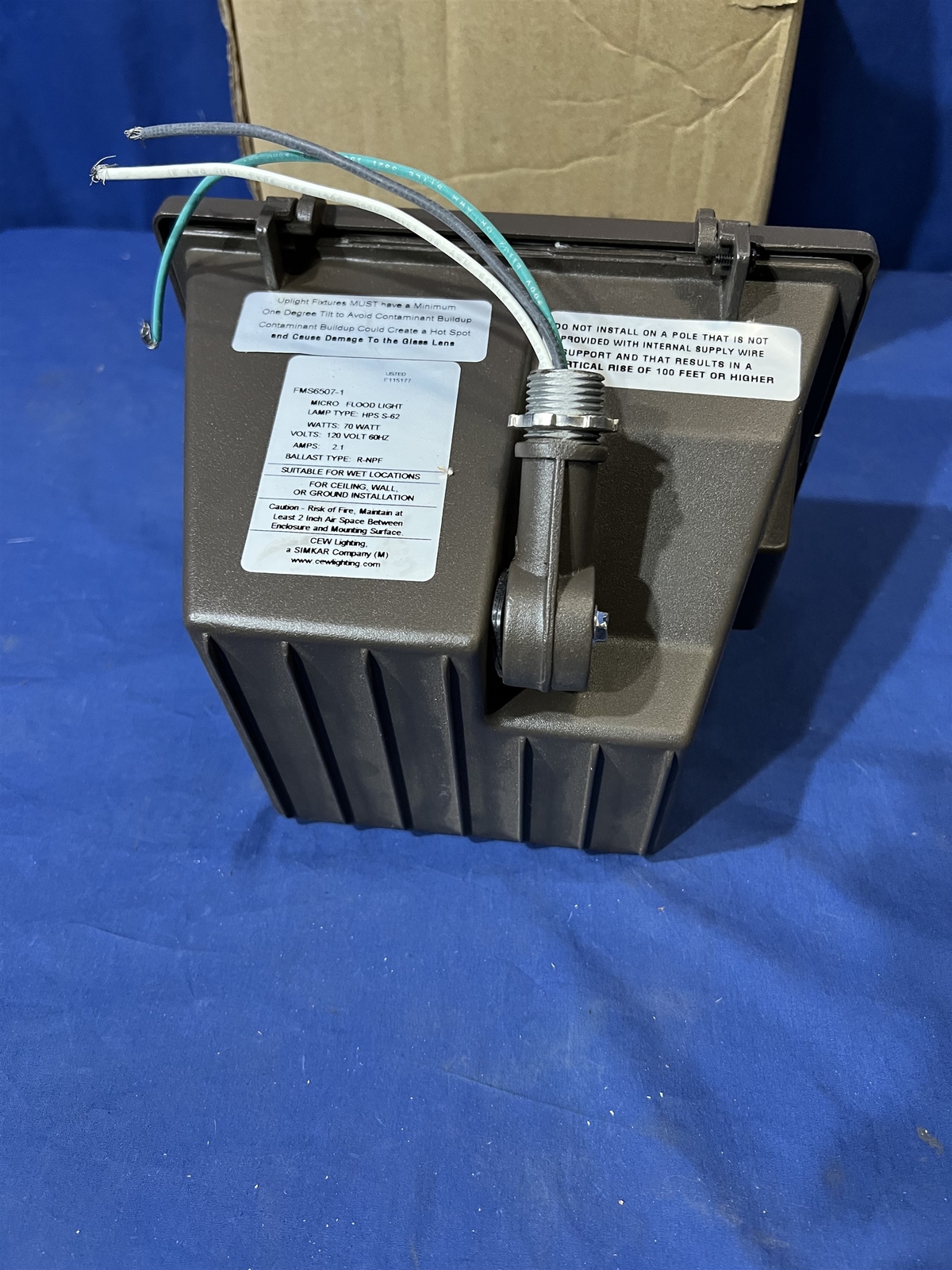 CEW FMS6507-1 MICRO FLOOD LIGHT OUTDOOR COMMERICAL FREE SHIPPING