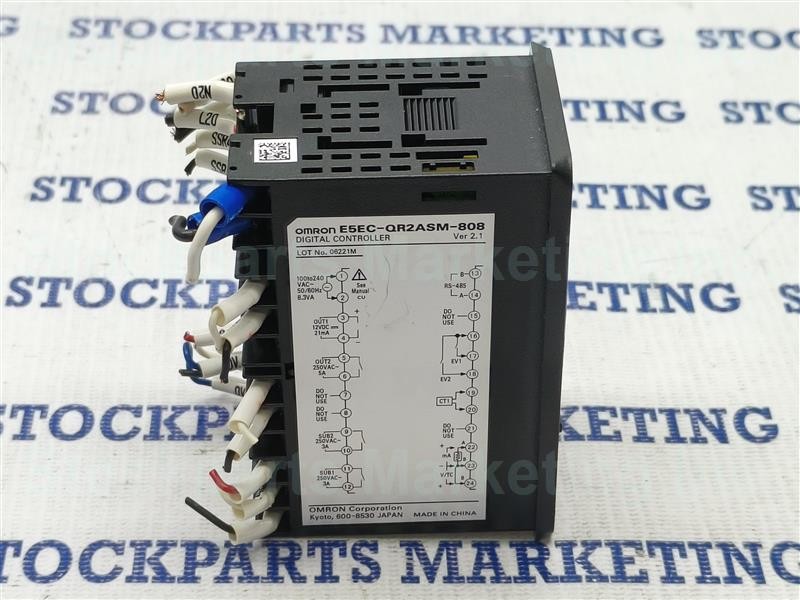 Lot 2pcs Omron E5EC-QR2ASM-808 Ver 2.1 Temperature Controller 100-240VAC 50/60Hz