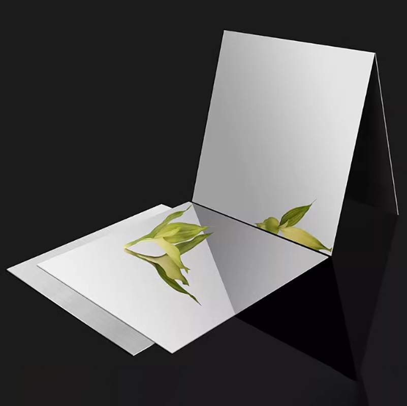 1/1.5/2/3mm Thick 8K Mirror Polished Stainless Steel Plate Smooth Metal Sheet