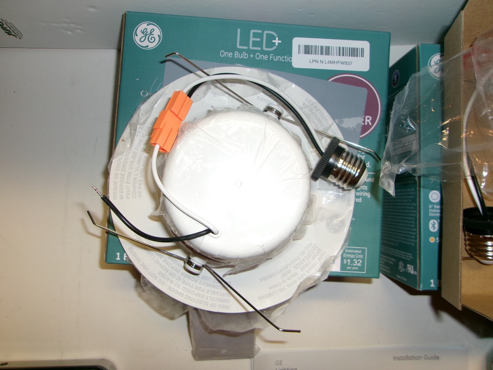 2 – LED+ Recessed Bulb W/Integrated Speaker Frosted Soft White 700 Lumens 9 Watt