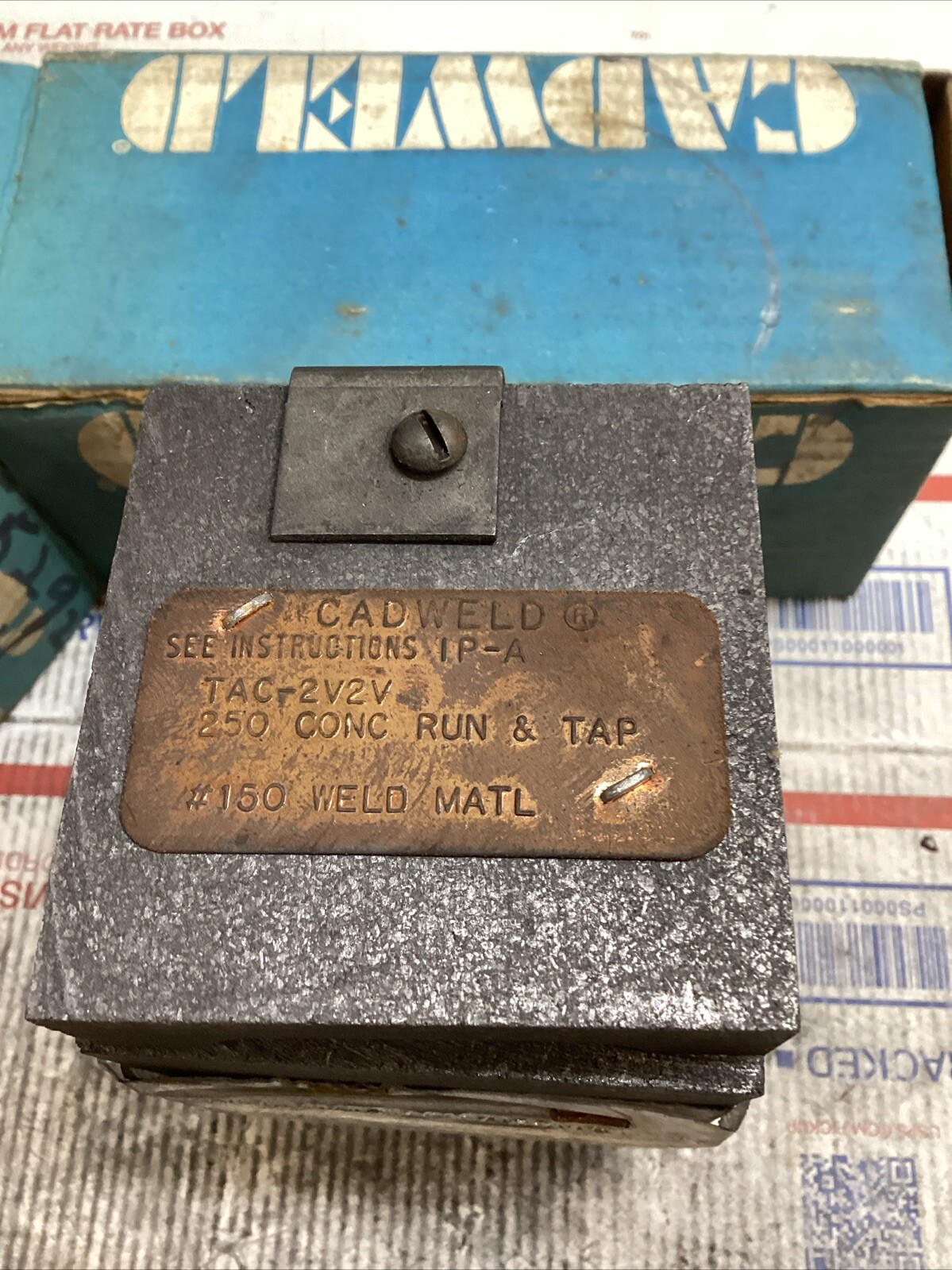 ERICO CADWELD XAC-2V2V MOLD 250 CONC RUN & TAP #150 CART ED4U 3295