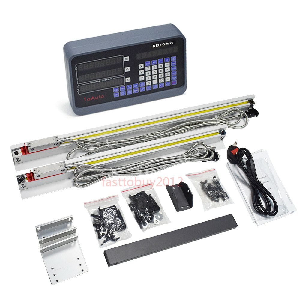 ToAuto Digital Readout 2/3 Axis DRO w/ Linear Scale 5μm Glass Encoder for CNC,US