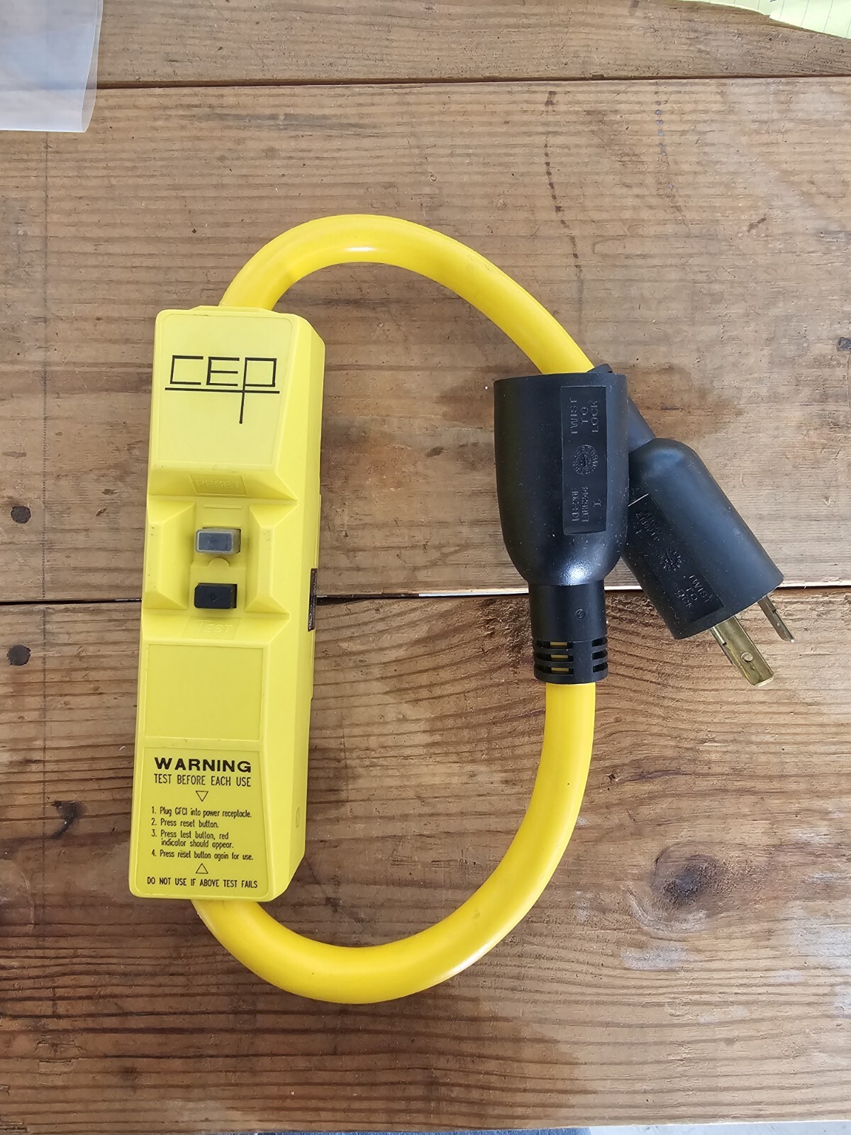 CEP 1443G2 GFCI 2′ EXTENSION CORD 20A / 125V