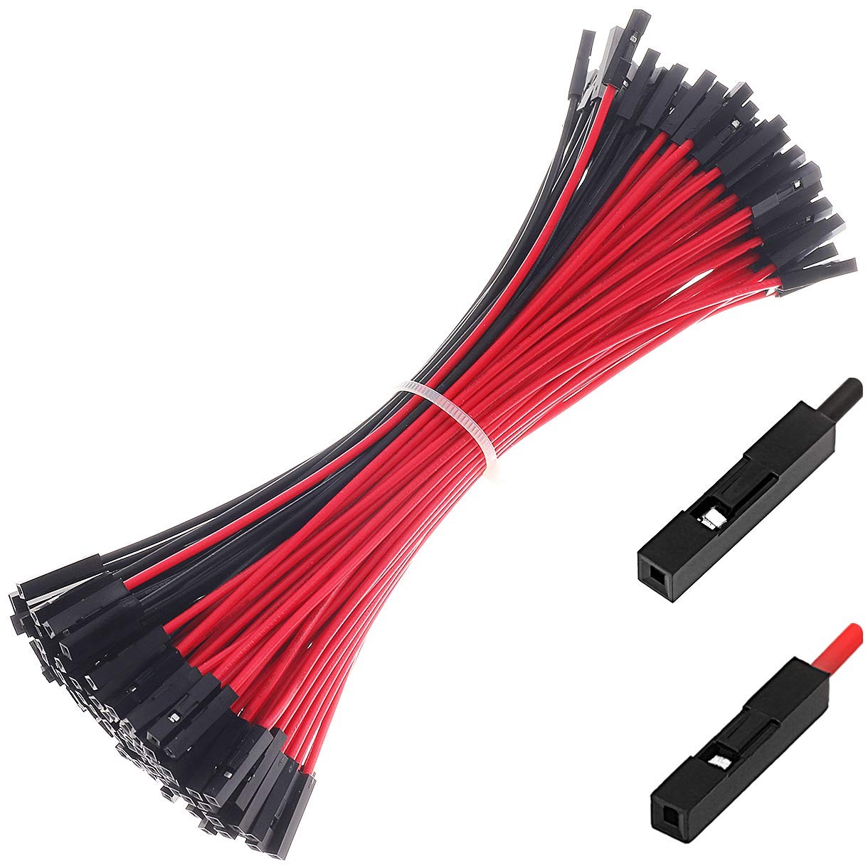 F to F Jumper Wire 120 Pack 22AWG 15CM 10 Colors