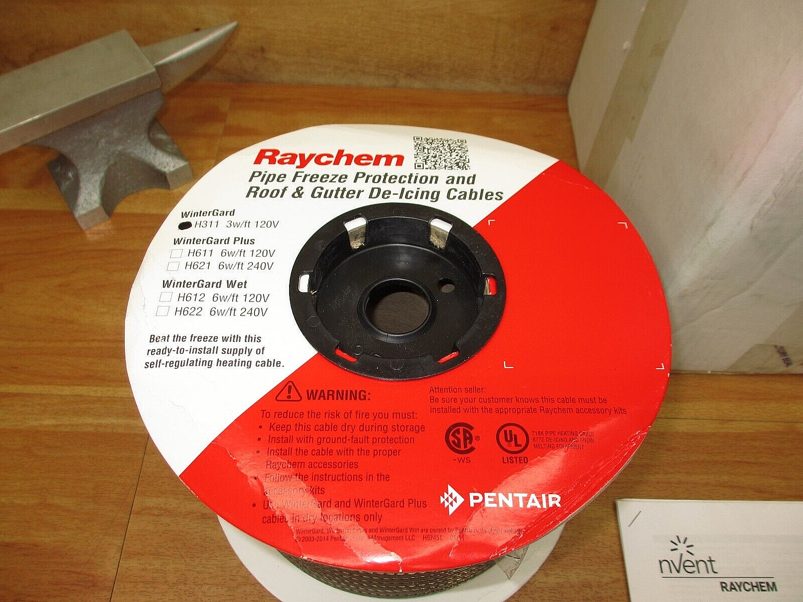 Raychem 445259-000 *NEW* 250′ Self Regulating Heating Cable Pipe Freeze 6E895