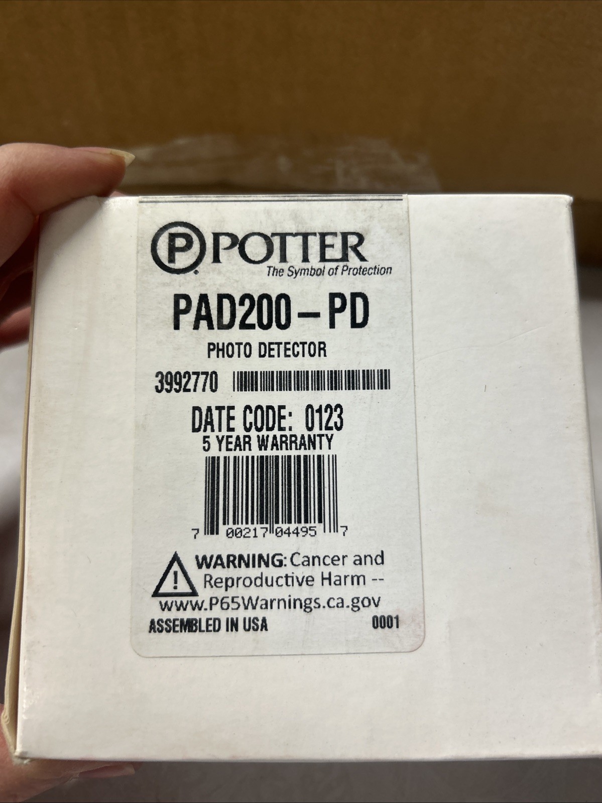 Potter PAD200-PD Photoelectric Fire Alarm Smoke Detector