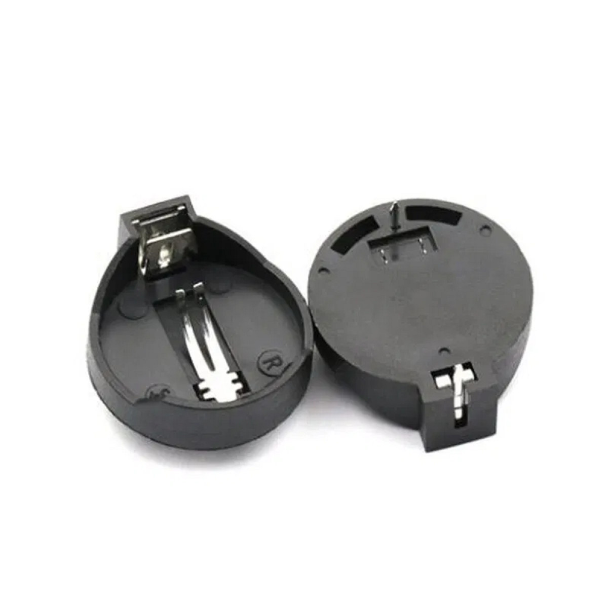 5 PCS CR2025 CR2032 Button Coin Cell Battery Socket Holder Case Black