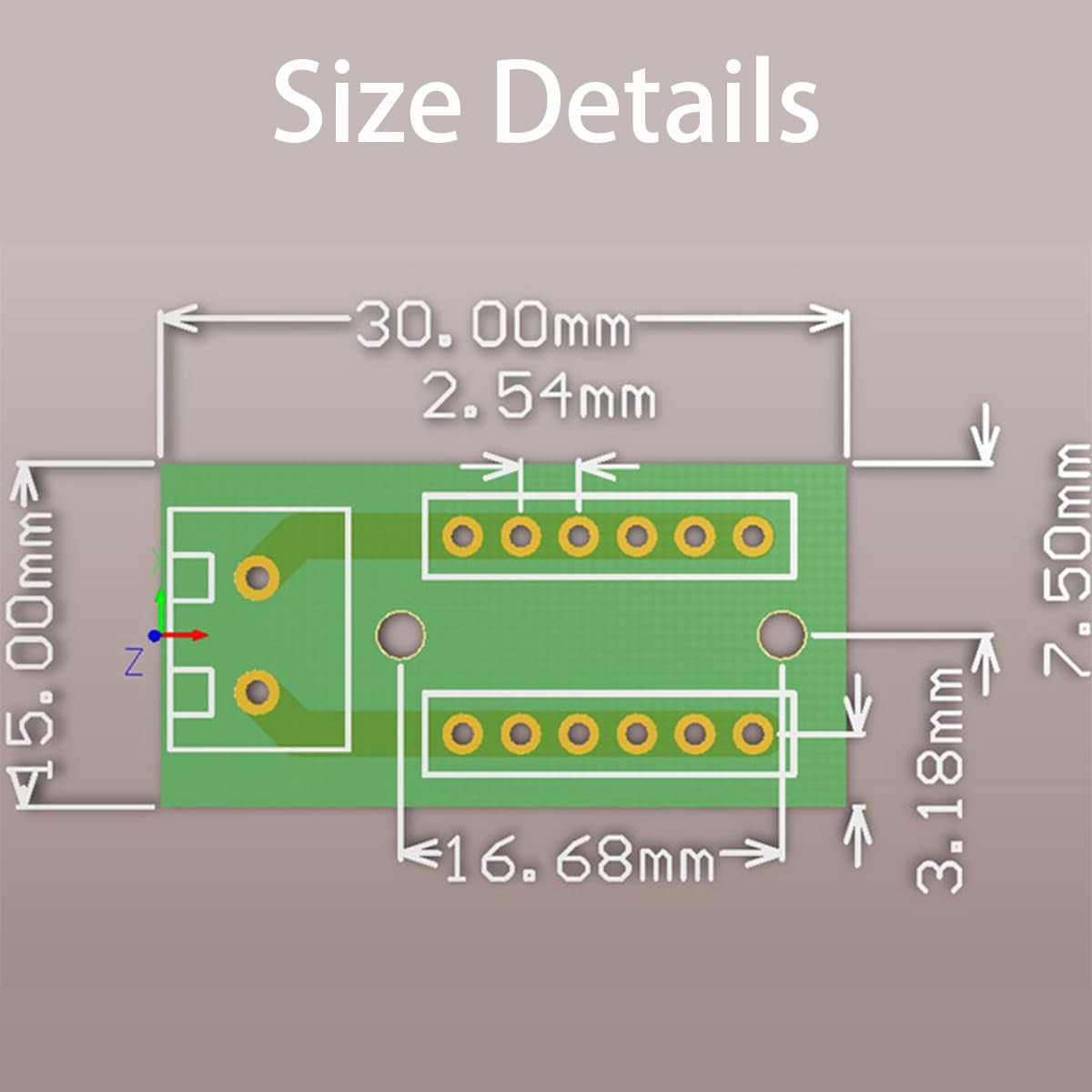 2×6 Position Terminal Block Distribution Module Size: 10PCS