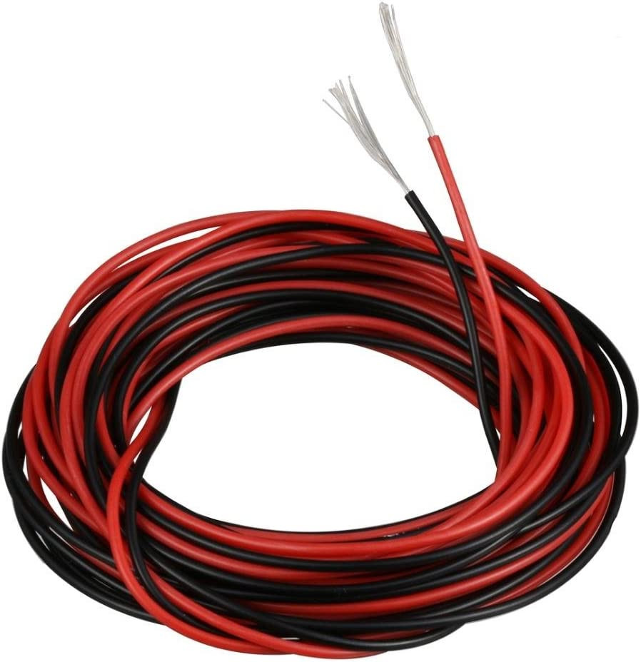 28 AWG Silicone Wire Red & Black 10ft Each Flexible Hook Up – Tinned Copper Wire