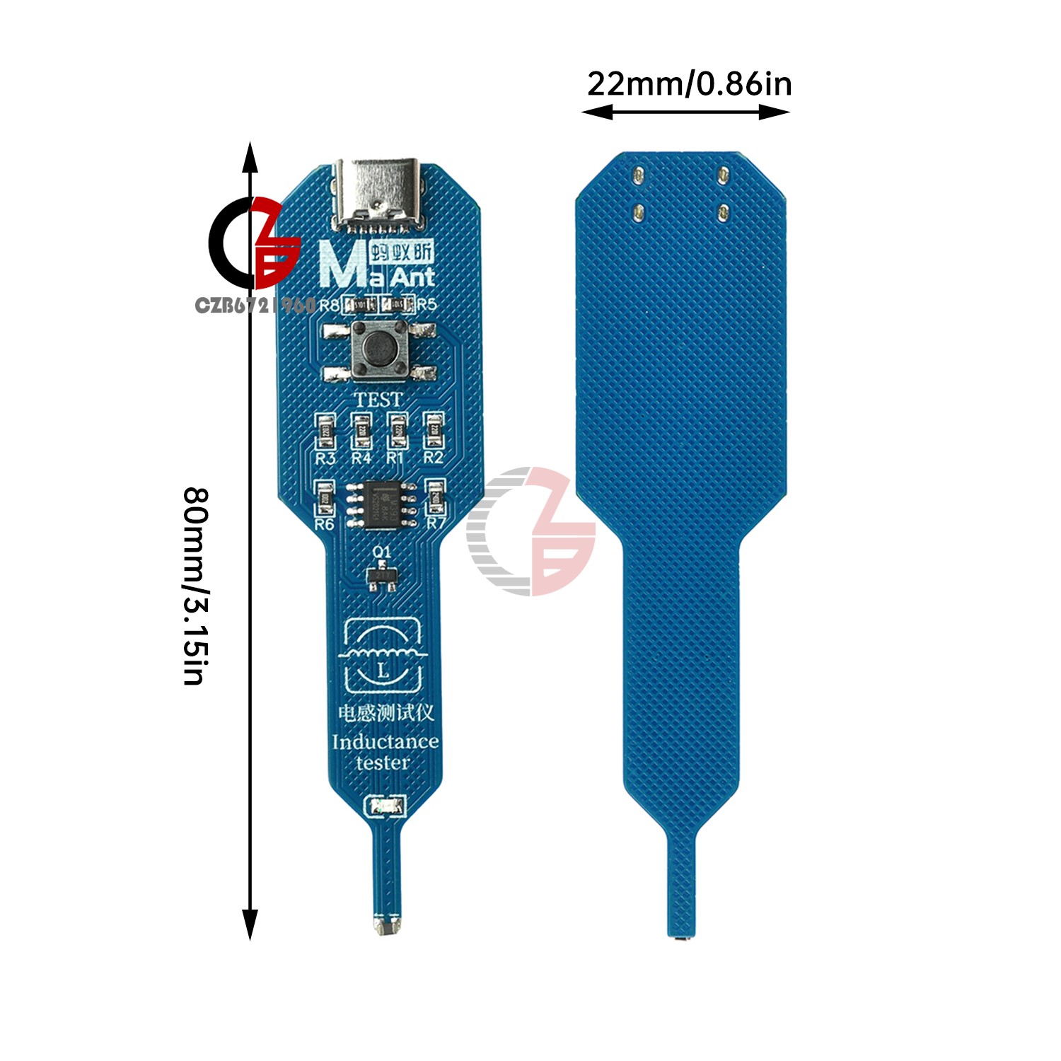 5x Inductance Tester Motherboard Coil Inductance Detector PC Rapid Fault Detect