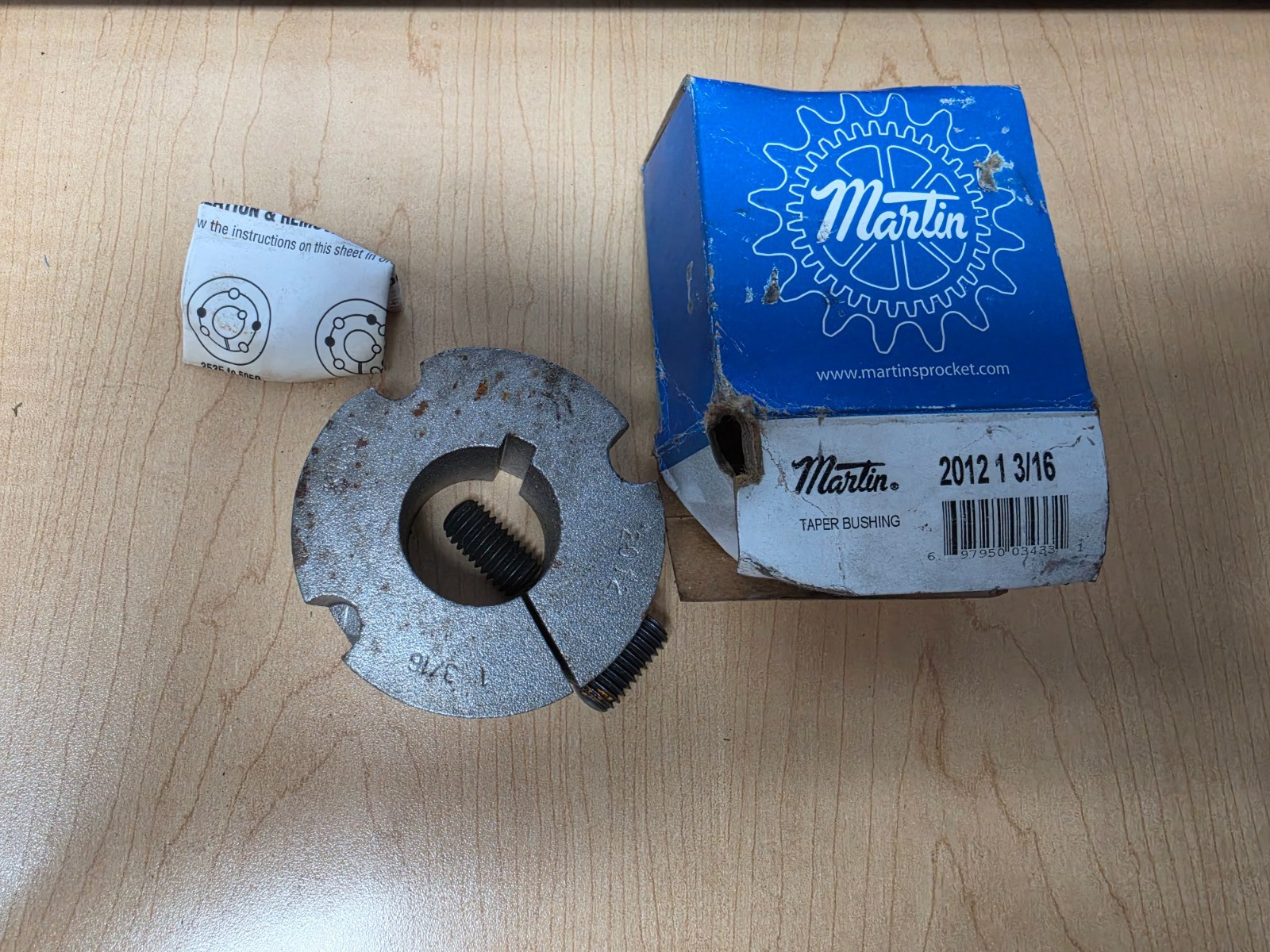Genuine Martin 2012 1 3/16 Taper Lock Bushing