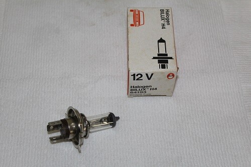 One New Old Stock OSRAM Halogen Bilux H4 Headlight Bulb 64193 12v 55w