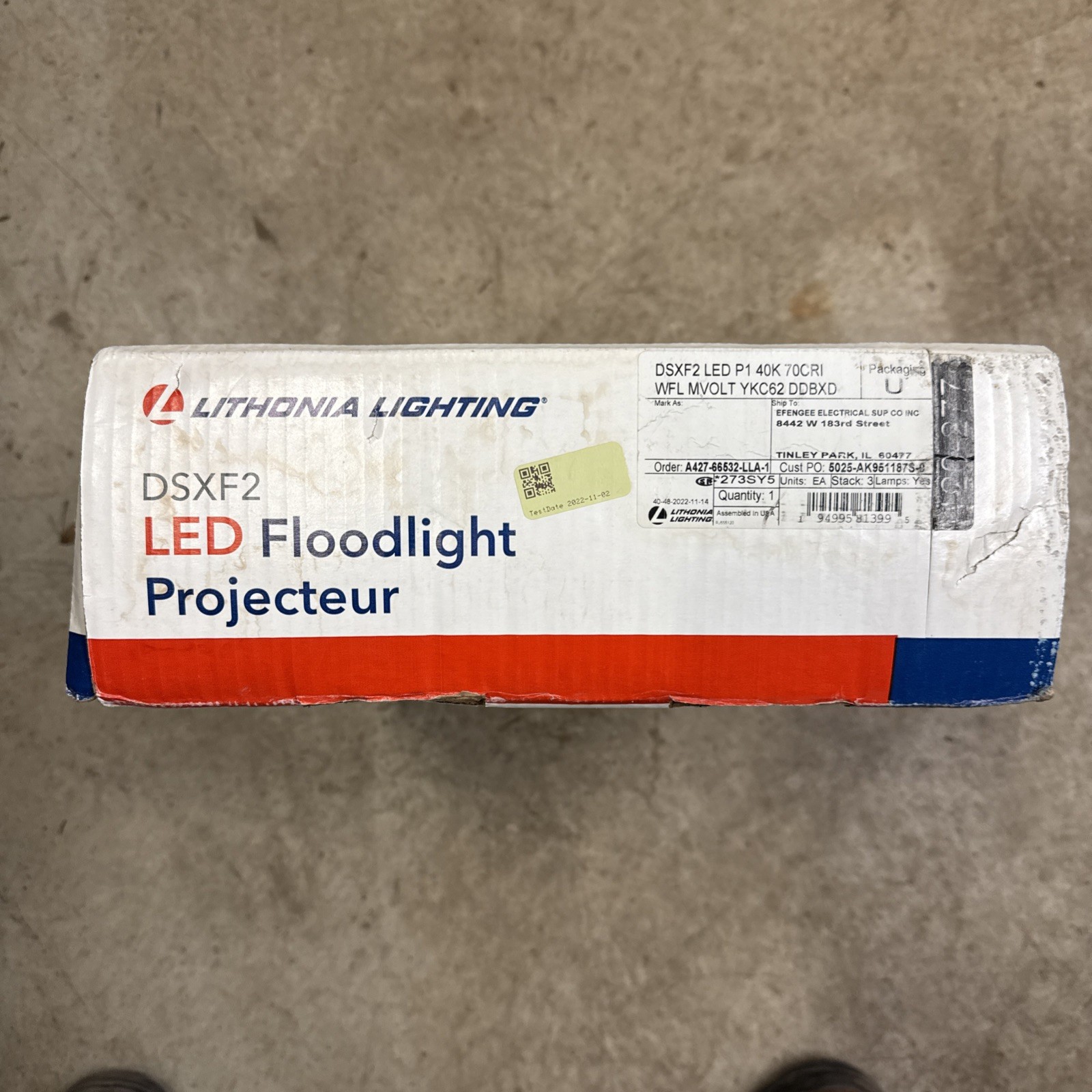 Lithonia Lighting DSXF2 LED Flood Light 54W 4000K 120-277V Yoke/Knuckle Mount