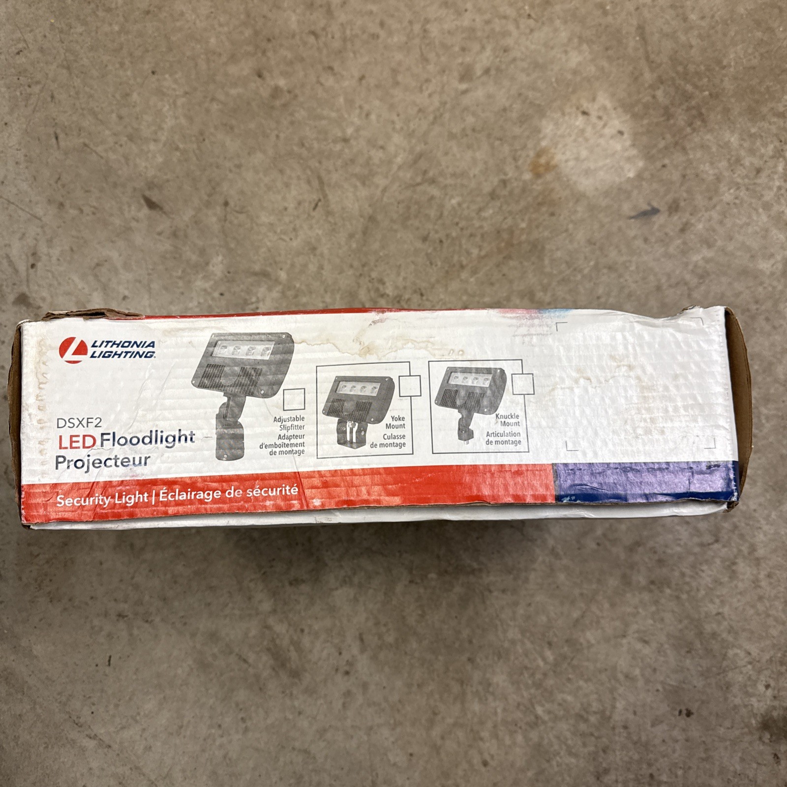 Lithonia Lighting DSXF2 LED Flood Light 54W 4000K 120-277V Yoke/Knuckle Mount