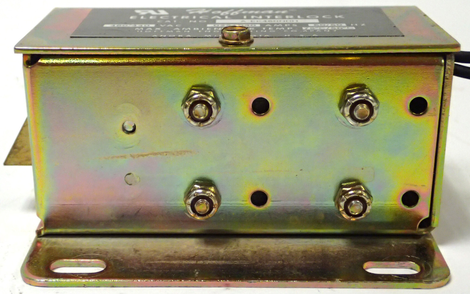 HOFFMAN A-EL460NDH ELECTRICAL INTERLOCK 480/440Vac .025/.030A