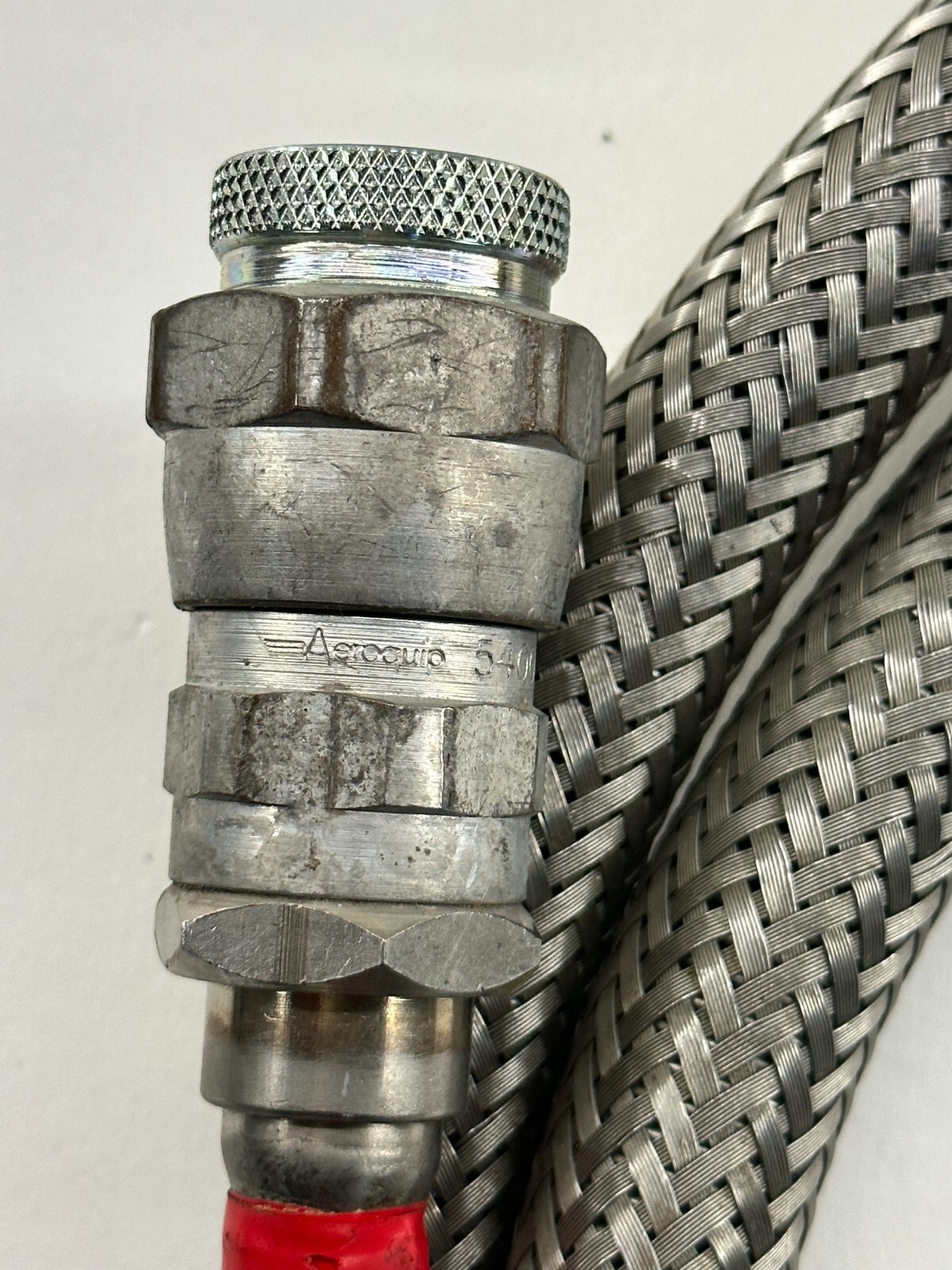 AEROQUIP 5400-S5-8 W/10FT FLEXIBLE BRAIDED ANACONDA METAL HOSE W/CTI D3592-252