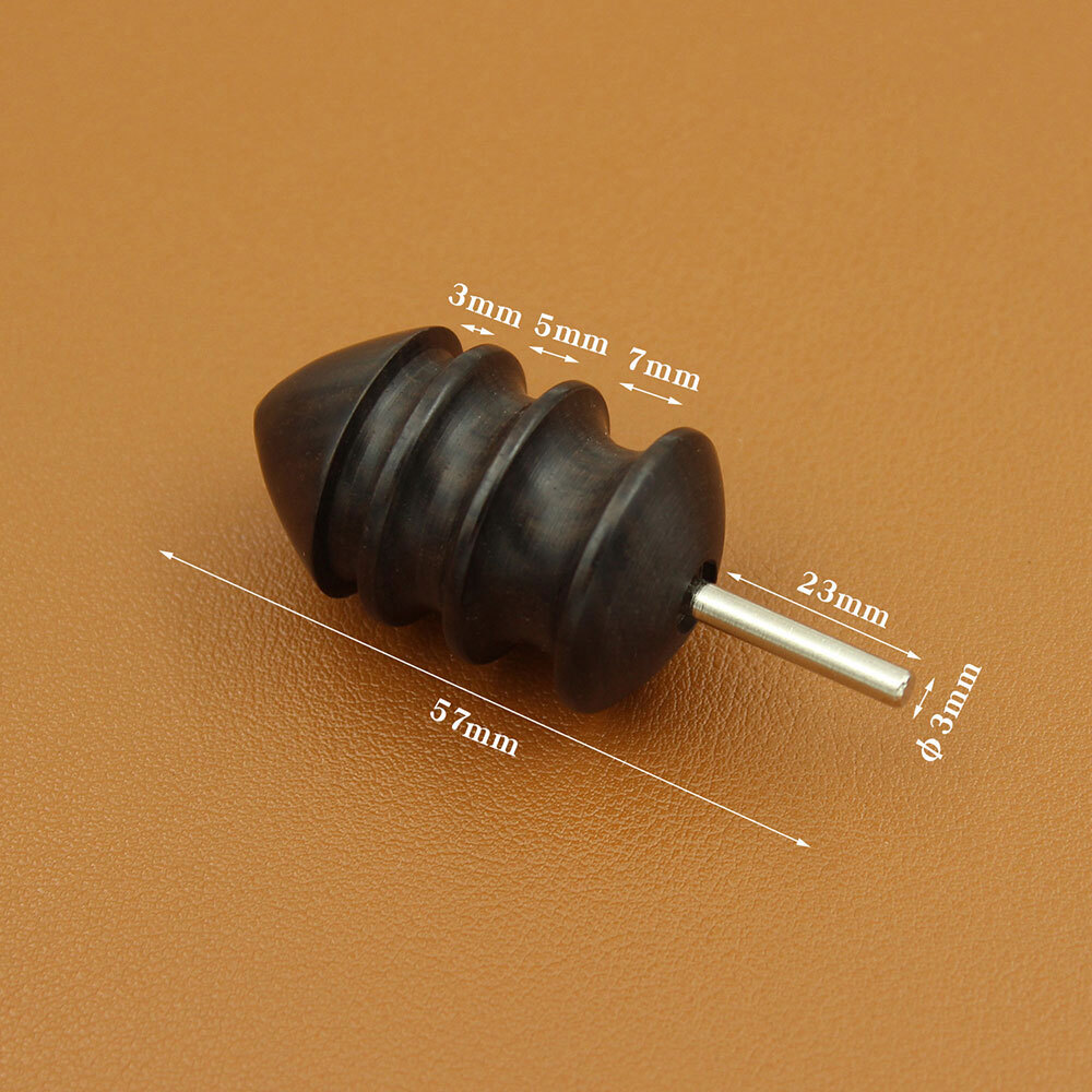 2PCS Pointed Tip Leather Burnisher Electric Polished Head Edge Slicker Tools NEW