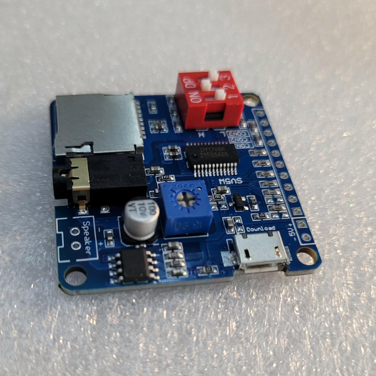 MP3 Player Voice Playback Module I/O Trigger UART Control SD/TF Card