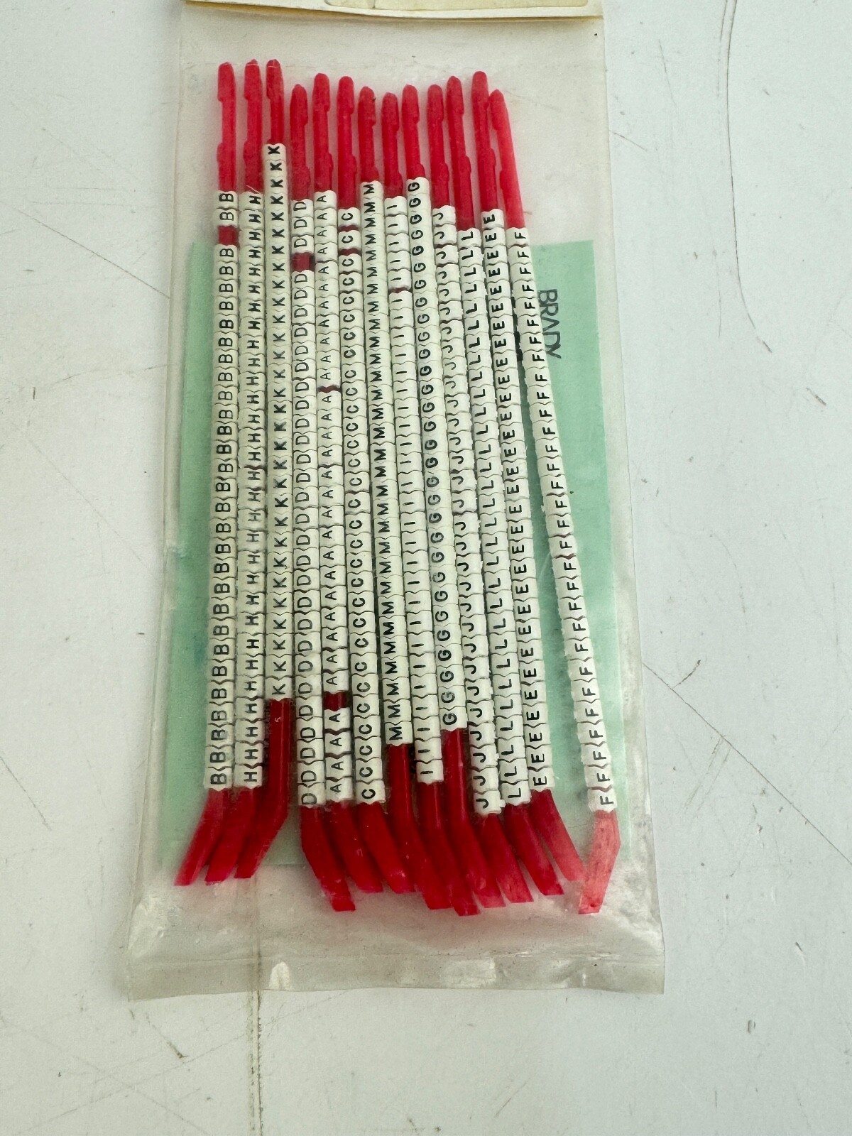 BRADY SCN-10-A-M Wire Marker Clip Sleeve Wire Dia .110