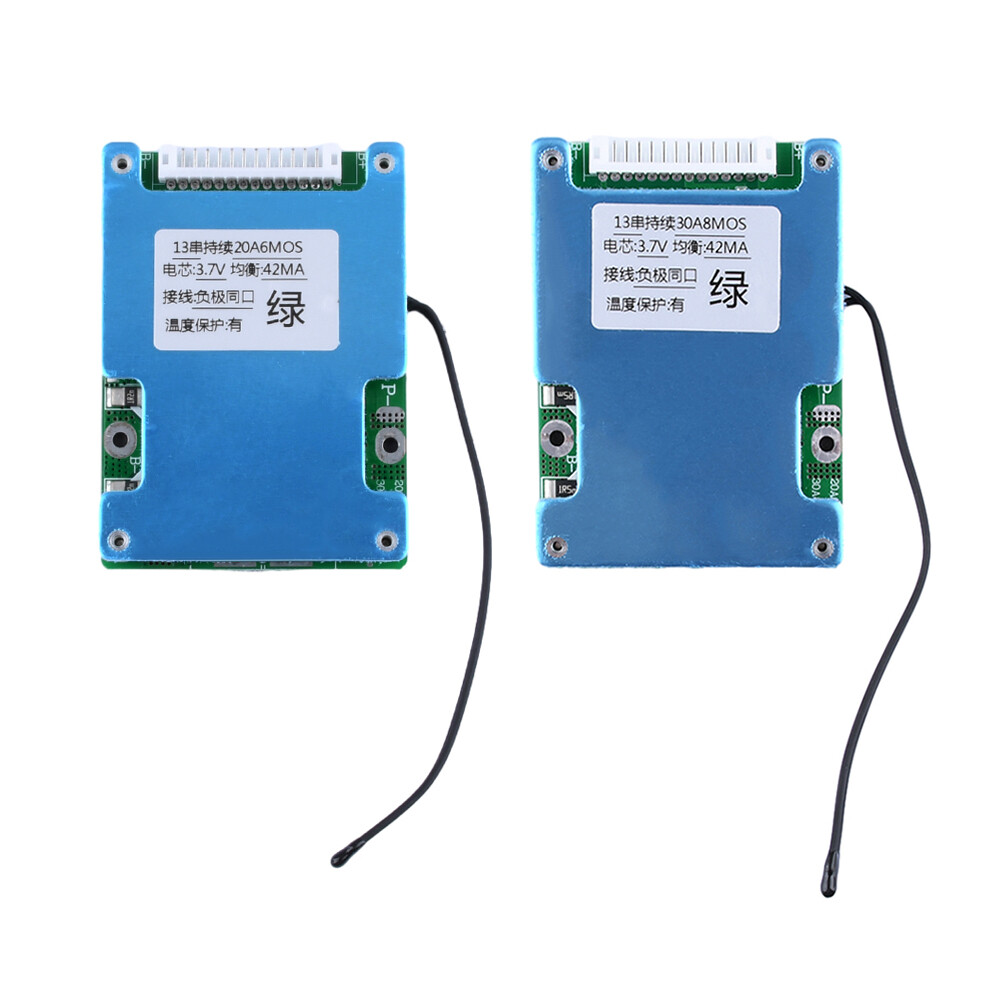 13S 48V 20A 30A Same Port Battery Protection Board for 18650 Li-ion Battery