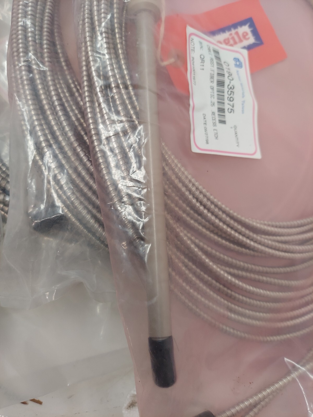 AMAT 0190-35975 Endpoint Fiber Light, Pipe, Cable, Etch, Chamber, NEW 4 AVAILABL