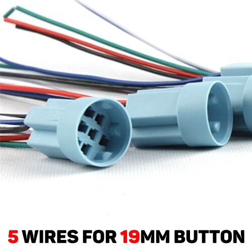 Cable Socket for 16mm 19mm 22mm Metal Push Button Switch Wiring 2-6 Wires