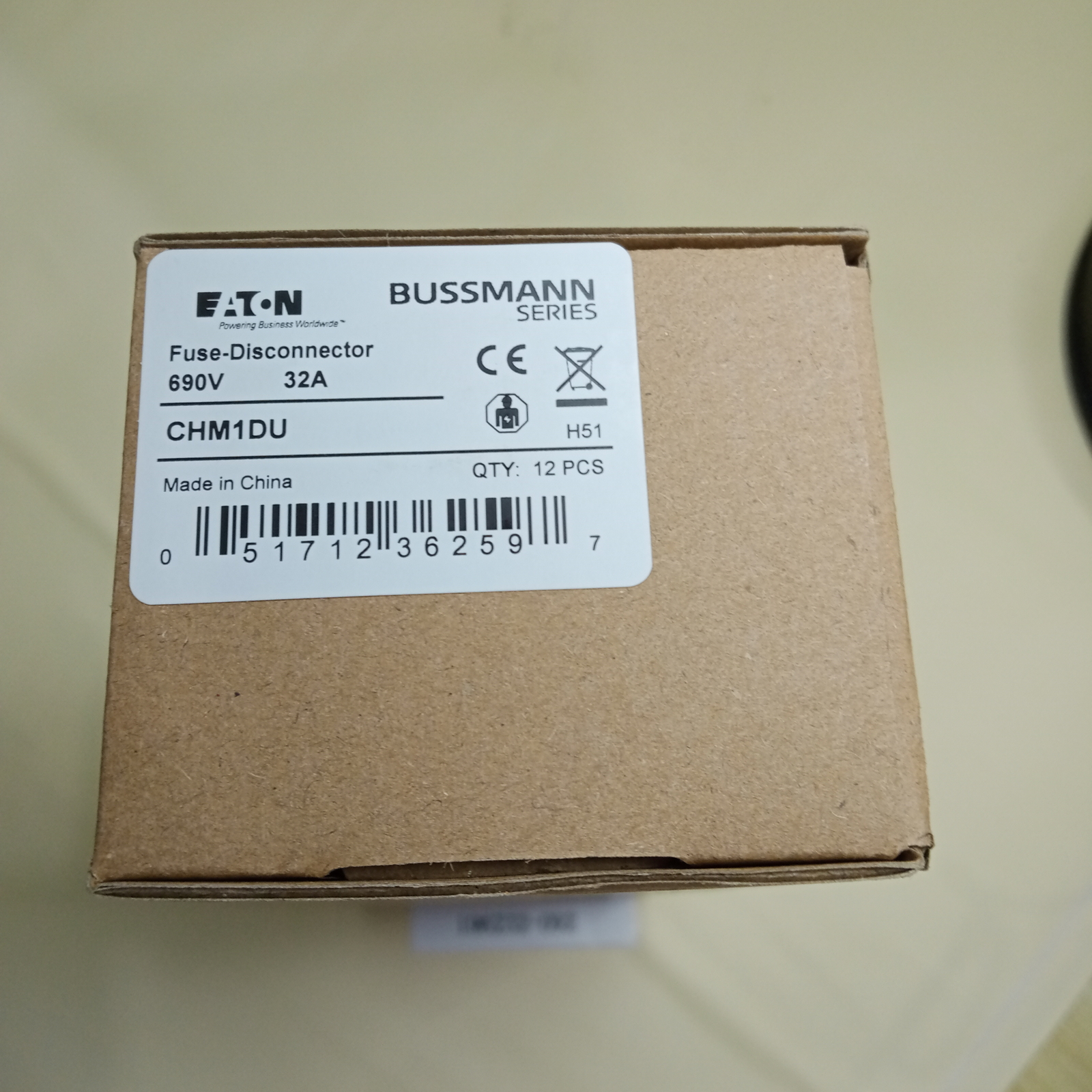 (12 PCS) CHM1DU Eaton Bussmann Fuse Holder NEW in Box
