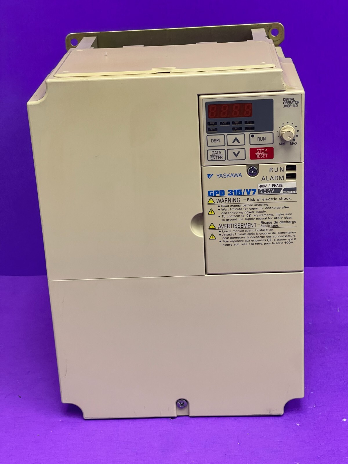 Magnetek GPD315 Model MVB015 7.5 HP Spec 45P51 Inverter VFD 380- 460 VAC 19.6 A