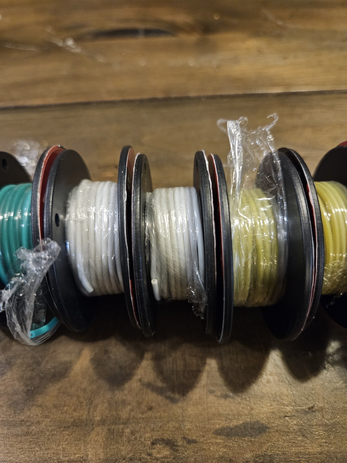 Lot of 12 THLY 24 & 26 AWG Tinned Copper Wire Dif Colors Green White Red Blue