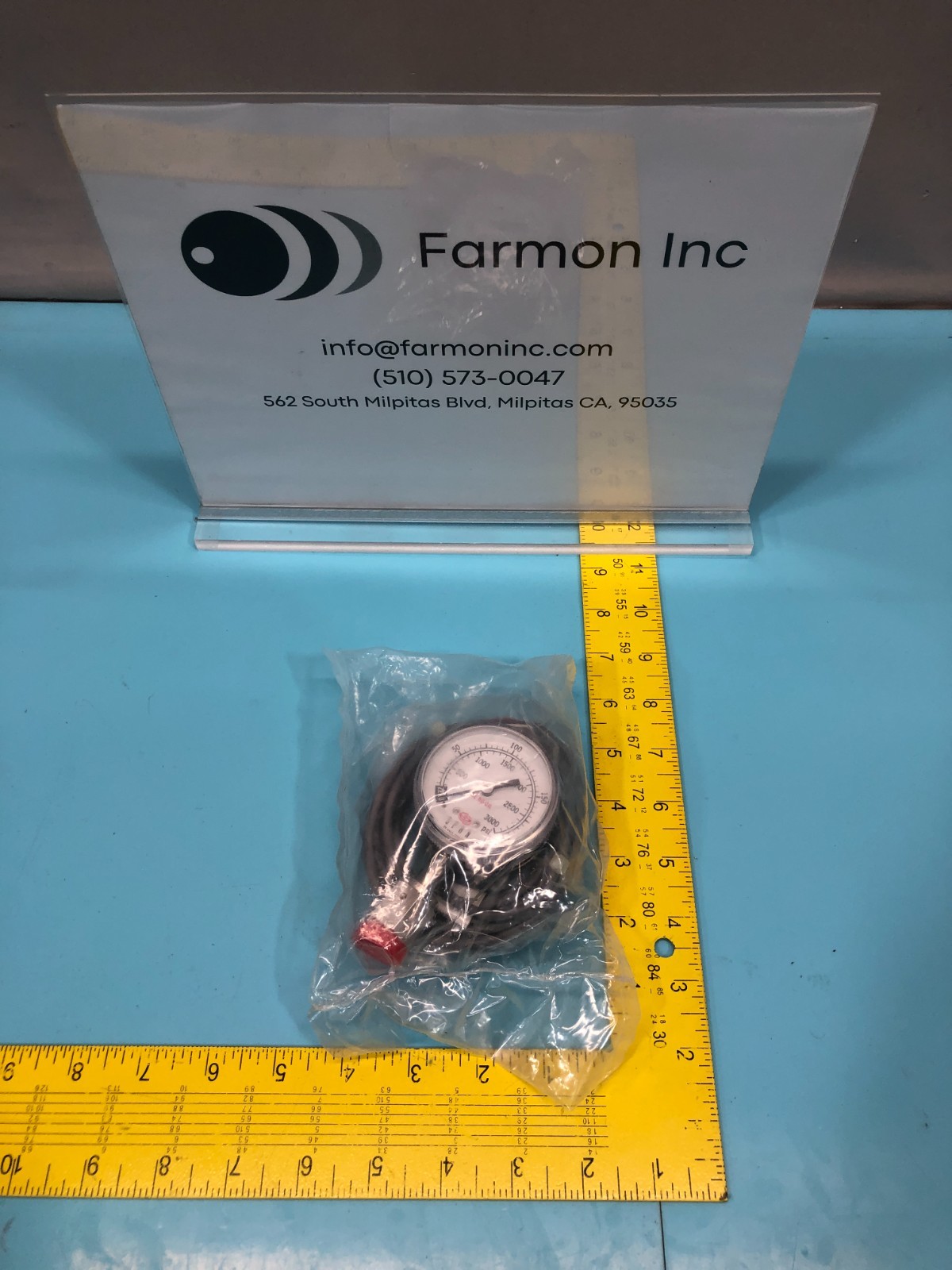 Span 01-0159-A Pressure Gauge w/ Cable, IPT 122, 3000 PSI, 194396