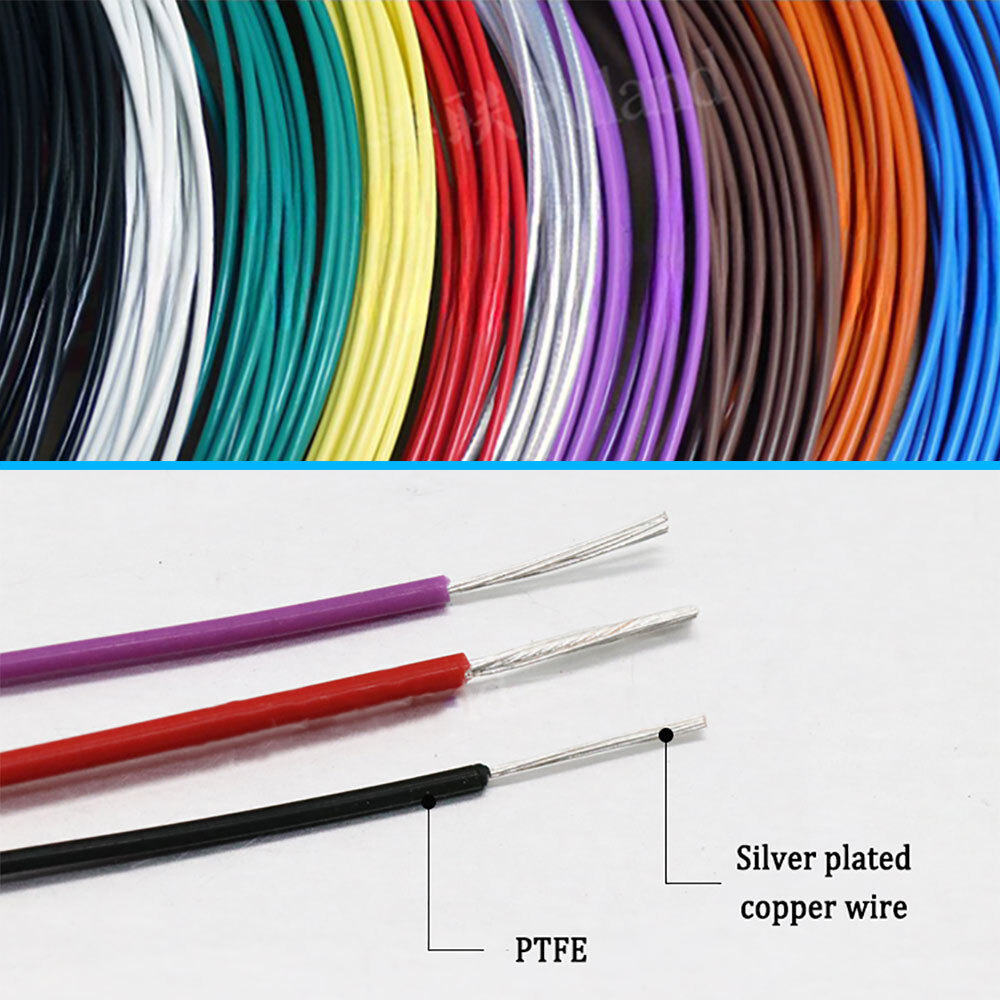 PTFE Insulated Silver Plated Copper Stranded 30AWG~10mm² Audio Cable Wire