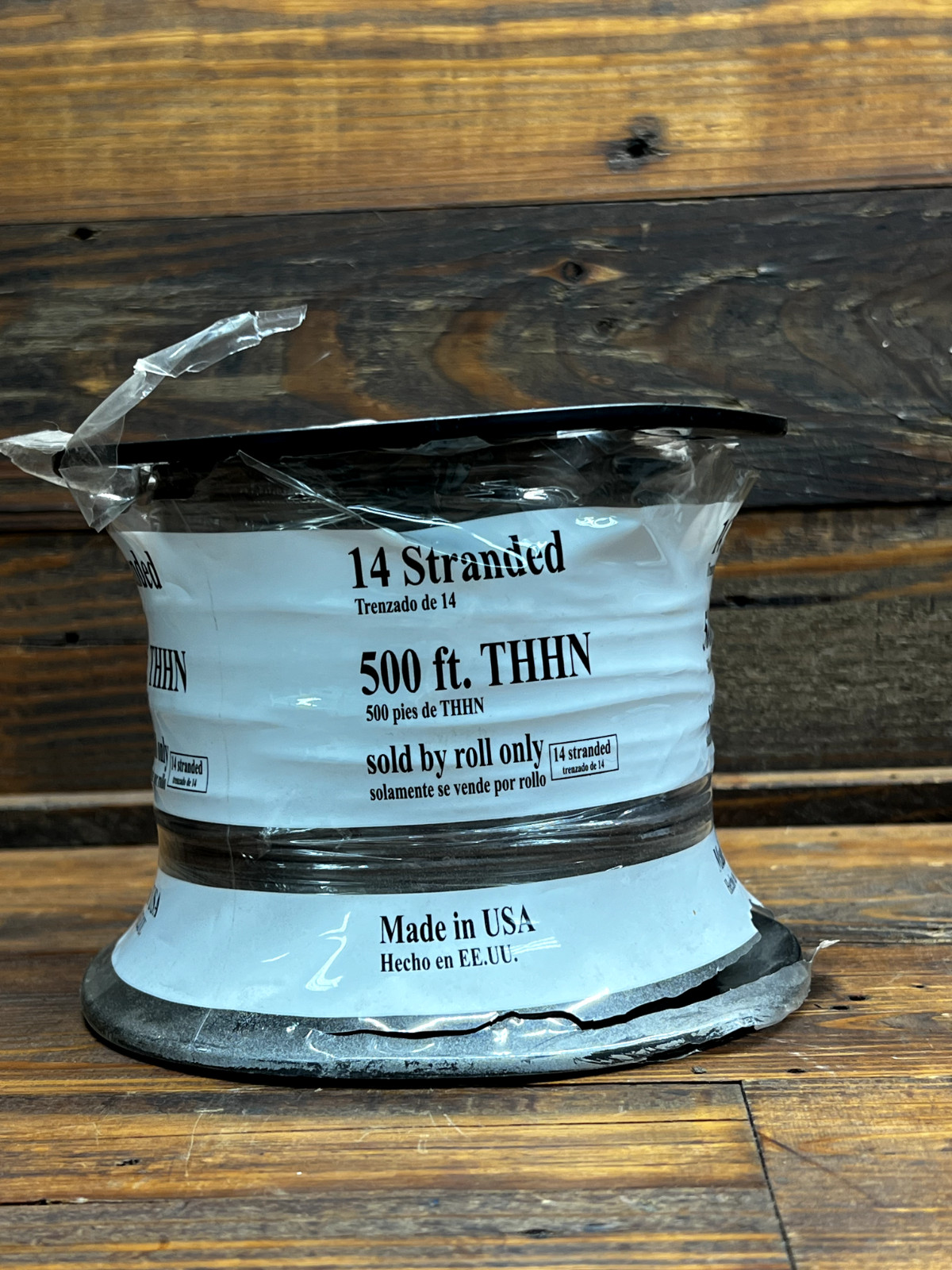 500 Ft 14 Stranded Brown THHN Wire New Roll