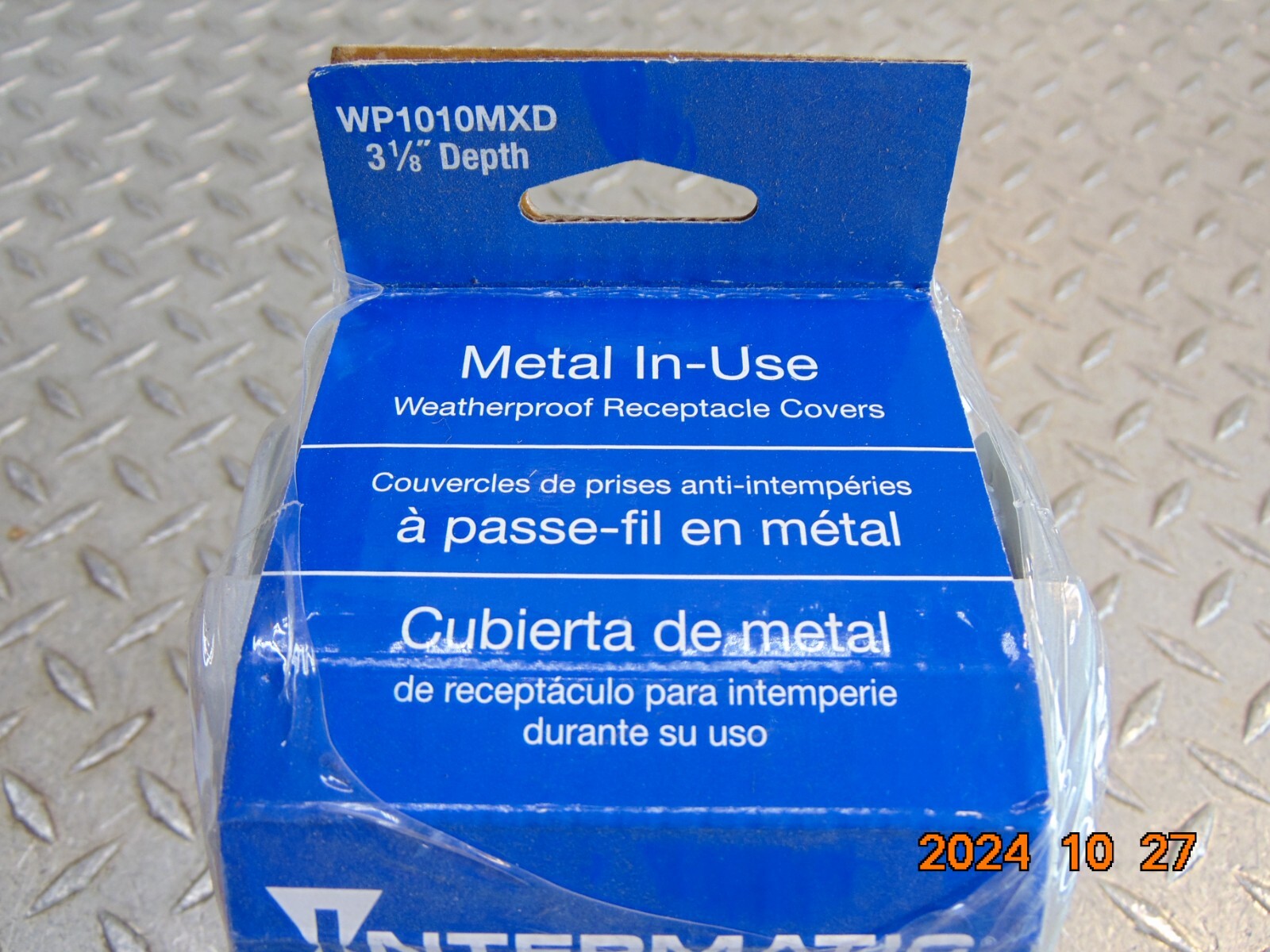 Intermatic WP1010MXD Weathproof Receptacle Cover for Wet Location 3-1/8″ Depth