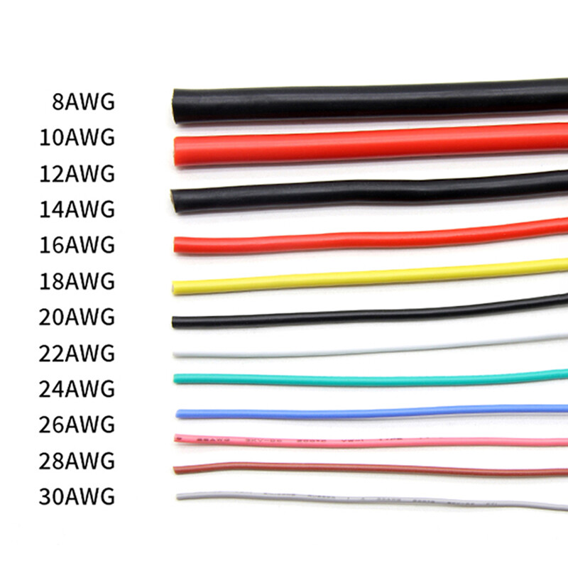 Flexible Silicone Wire Cable 30/28/26/24/22/20/18/16/14 AWG Various Colours